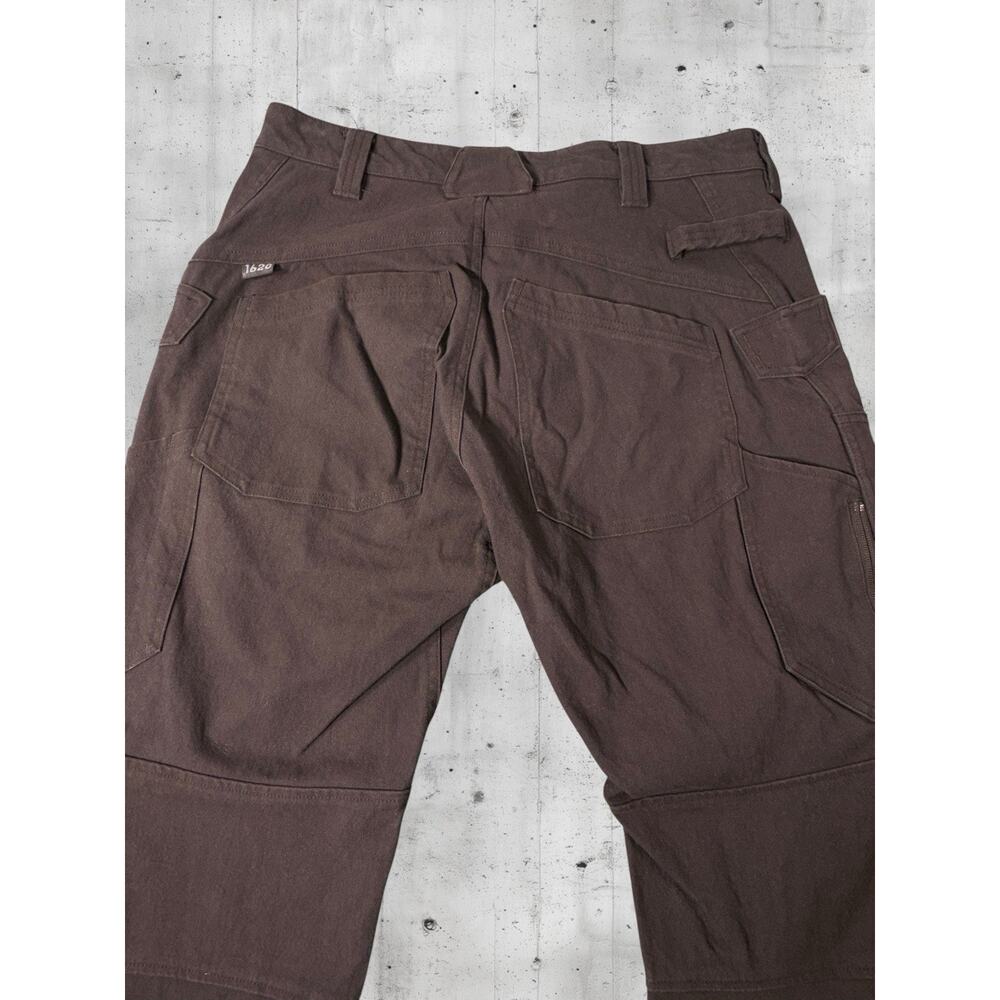 1620 Workwear Double Knee Pants Mens 34x30 Brown Utility USA Made Durable - Picture 6 of 12